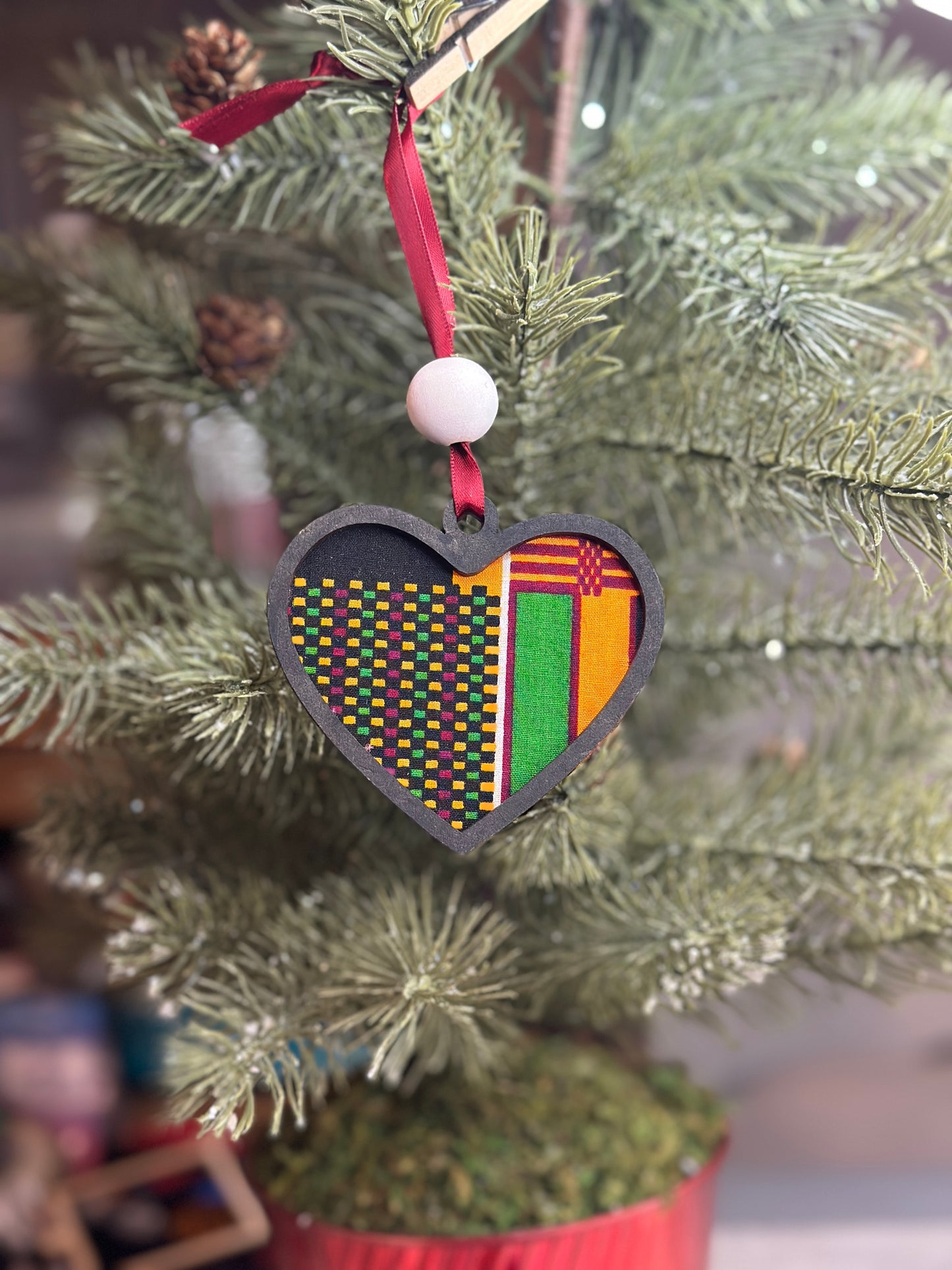 Kente Love Ornament