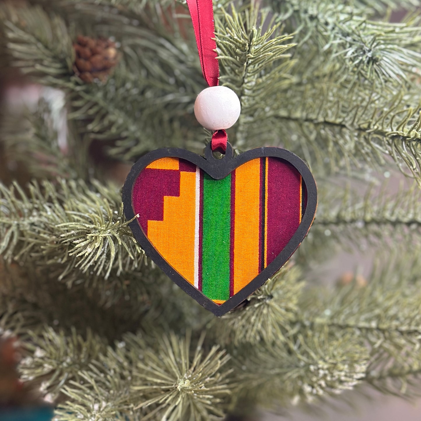 Kente Love Ornament