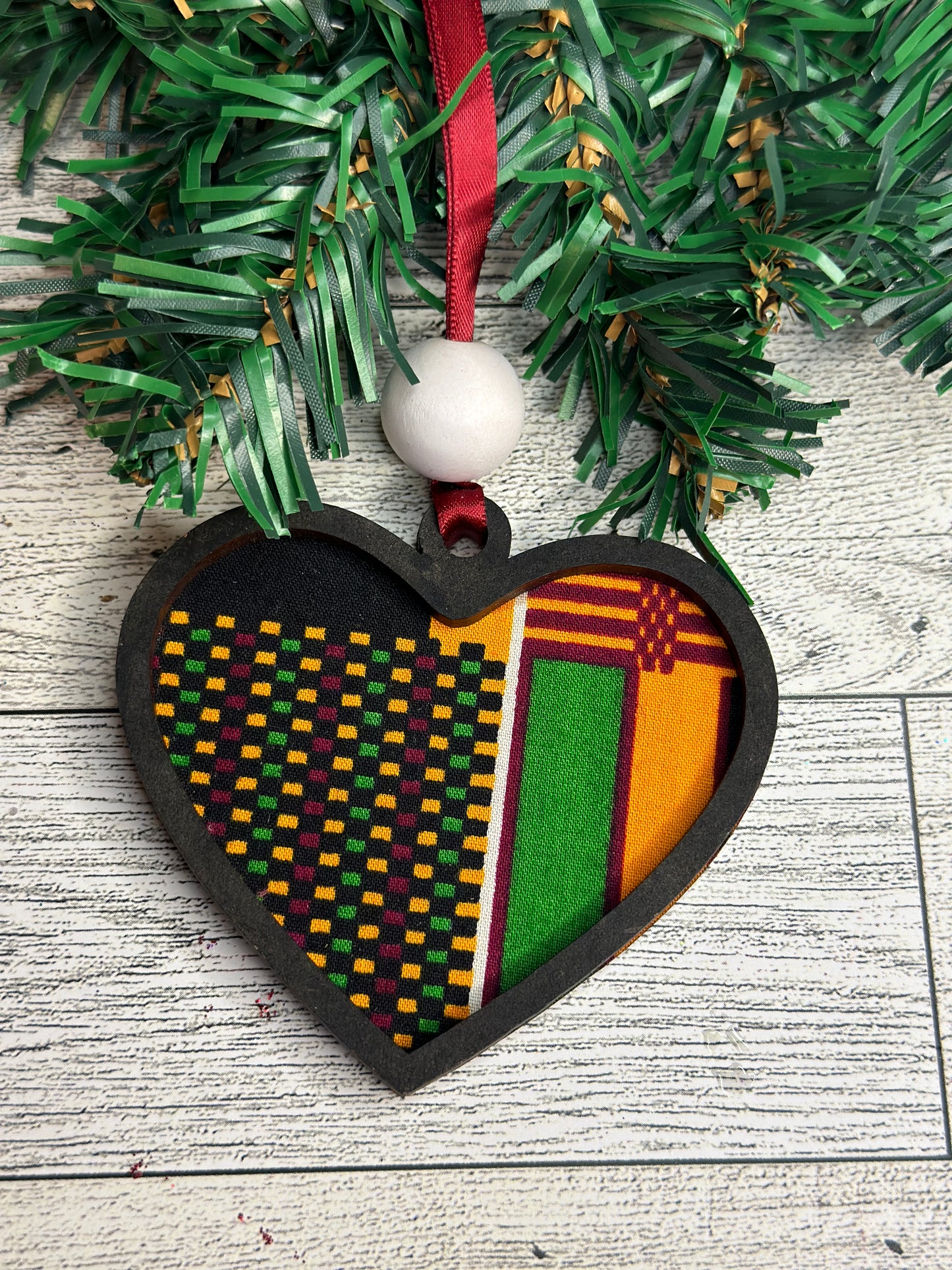 Kente Love Ornament