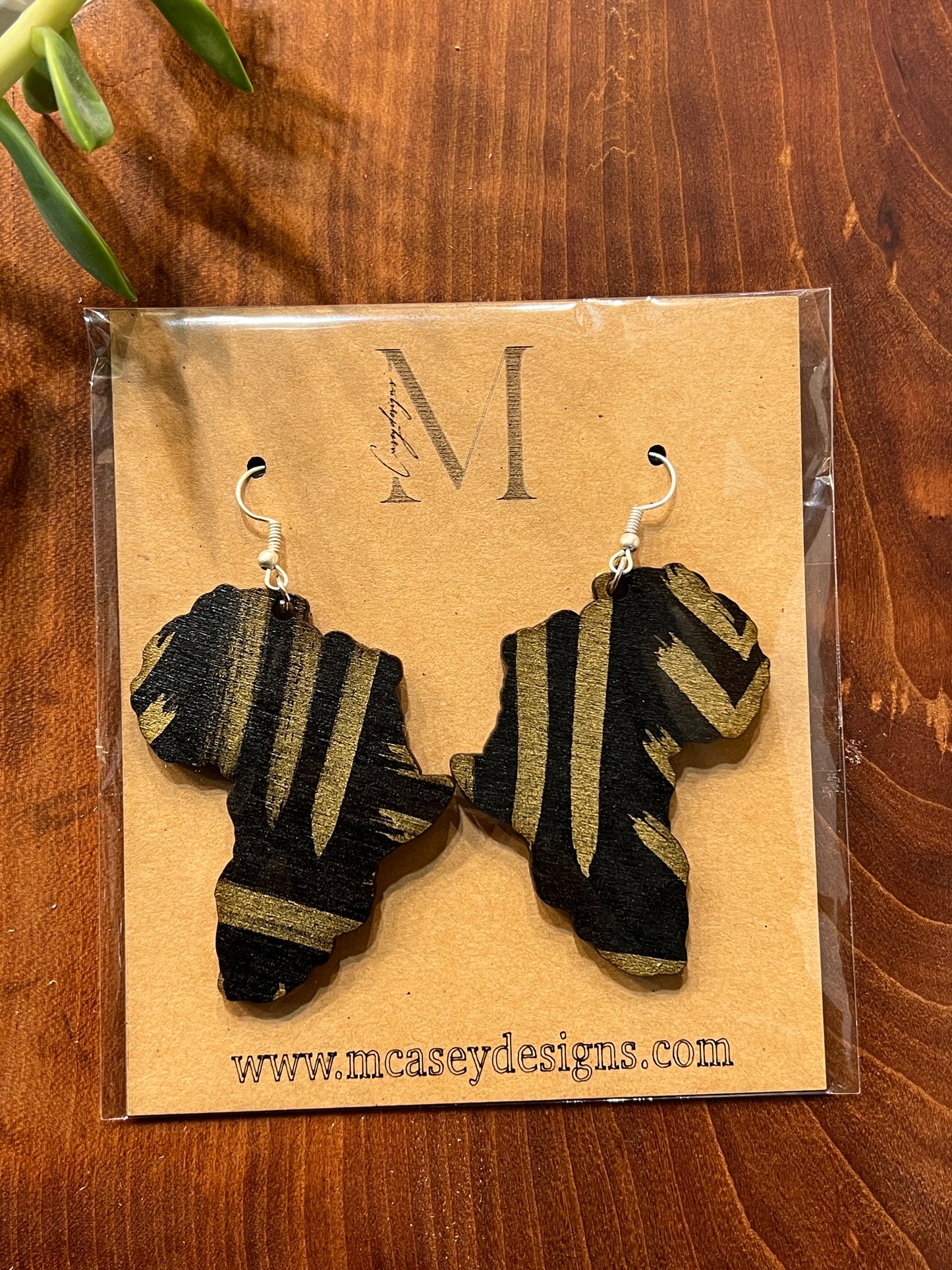 Black & Gold ‘Africa’ Earrings