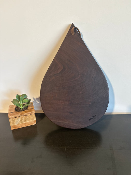 Teardrop Hardwood Cutting & Serving Board